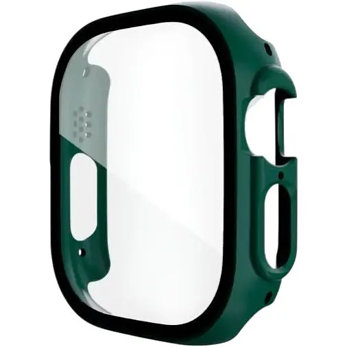 Чехол-накладка DK Пластик Soft-Touch Glass Full Cover для Apple Watch 49mm (green)