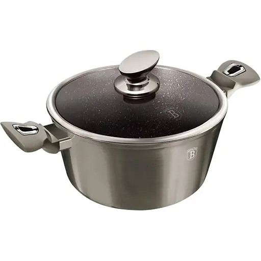 Кастрюля Berlinger Haus Carbon Collection с крышкой 8 л 30х13.5 см коричневая (BH 6193) - фото 2