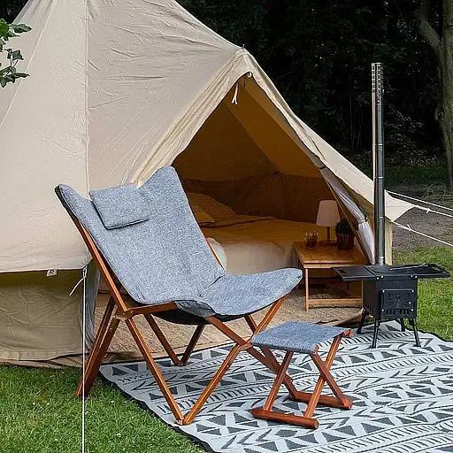 Стул раскладной Bo-Camp Bloomsbury L Grey (1200370) - фото 18