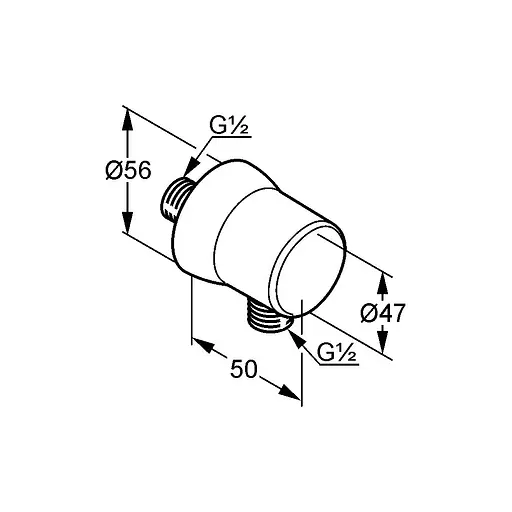 Шланговое подключение Kludi Sirena DN 15 6306105-00 - фото 4
