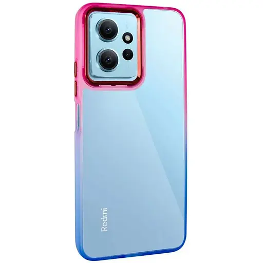 Чехол Epik TPU+PC Fresh sip series для Xiaomi Redmi Note 12 4G Синий / Розовый