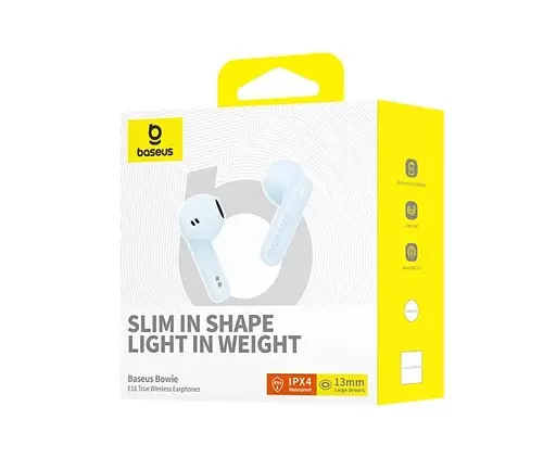 Навушники бездротові Baseus Bowie E16 A00061900313-01 блакитні - фото 7