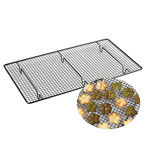 Решетка кондитерская для охлаждения, сушки, глазирования десертов и выпечки сетка для гриля 46х26х3 см, Kitchen Master 87194 - фото 3
