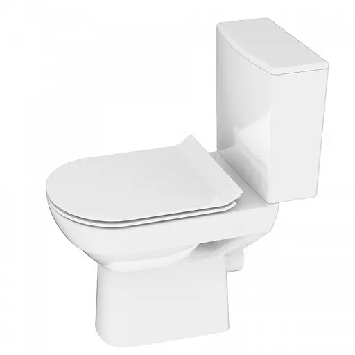 Сидение для унитаза Cersanit City Slim K98-0134 soft-close из дюропласта антибактериальное - фото 3