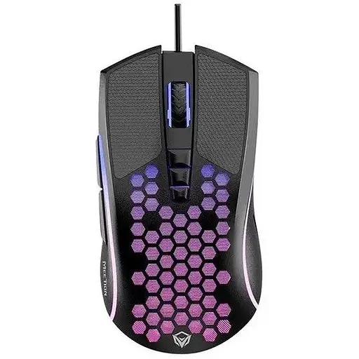 Комп'ютерна миша Mееtion GM015 ігрова оптична провідна 800-6400 DPI 8 кнопок RGB підсвічування чорна - фото 1