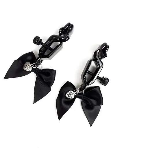 Зажим для сосков Art of Sex - Nipple clamps Black Bow