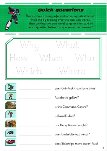 Transformers: Robots in Disguise. Wipe-Clean First Spellings - фото 3