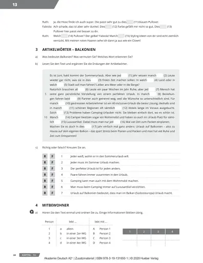 Akademie Duetsch A2+ Zusatzmaterial. Band 2 - фото 2