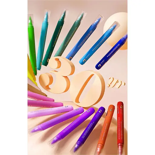 Фломастери Guangbo Storage Acrylic Marker H02276, 24 Colors (118603) - фото 3