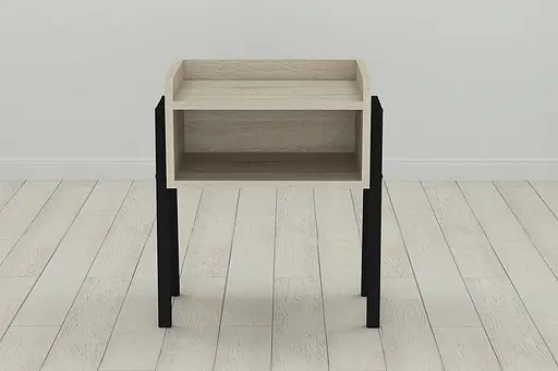 Тумба модульна Ferrum-decor Джузі 540x450x320 метал Чорний ДСП Сонома 16 мм (FRD-102971) - фото 4