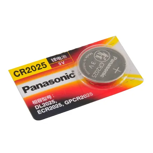 Батарейка дисковая Panasonic CR2025, 3V (18597) - фото 2