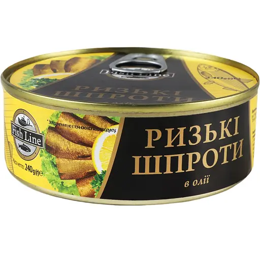 Шпроты Fish Line Рижские 240 г (615169)