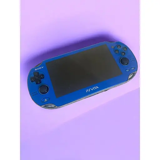 Портативная игровая приставка, беспроводная консоль Playstation Vita Fat (Синяя) 64 GB + 25 игр