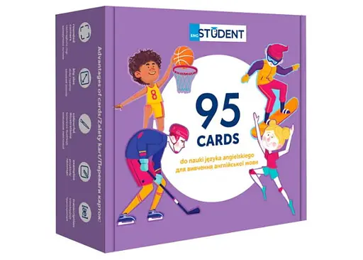 Настільна гра English Student Картки для вивчення англійської мови згідно з програмою МОН English Student. Спорт та дозвілля + аудіо (укр.) (591225924)