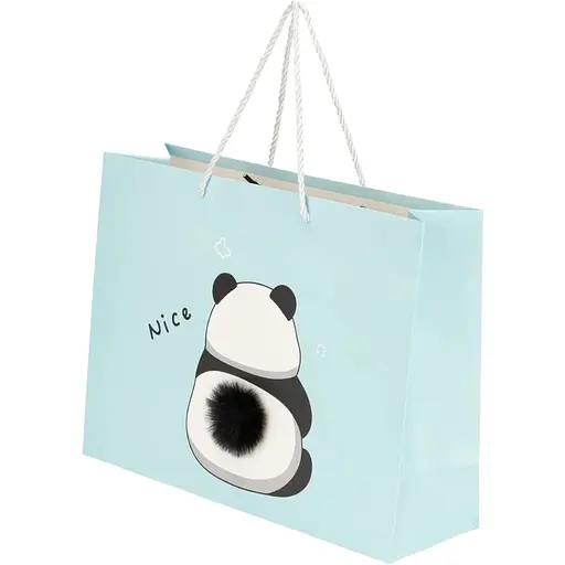 Пакет подарунковий Хвостики Панда GUOMUWENHUAYONGPIN GM543 Різнокольоровий - фото 1