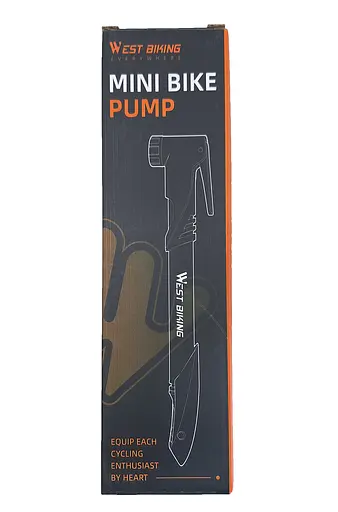 Насос велосипедный West Biking YP0711162 черно-оранжевый 120 Psi (G0001537) - фото 3