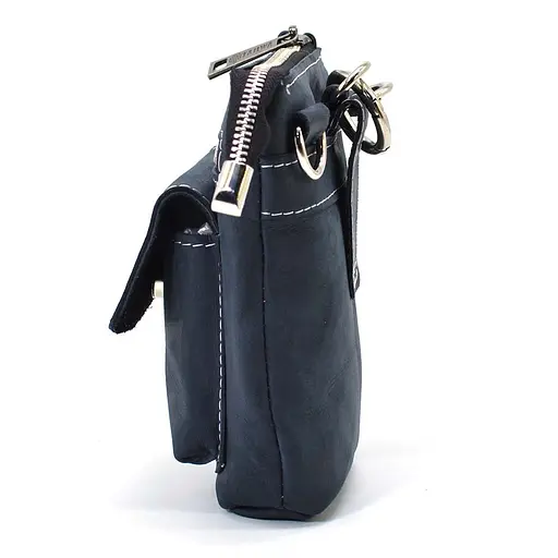 Чоловіча шкіряна сумка через плече TARWA 17х14х5.5 см sum0025692 - фото 5