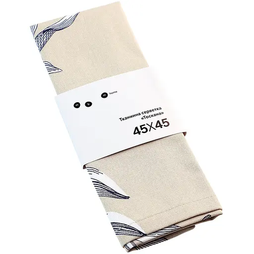 Тканевая салфетка МВМ My Home (MVM) Тоскана бежевый с принтом 45 x 45 см (KT-21 BEIGE/PRINT) - фото 2