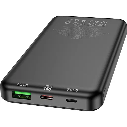 Зовнішній акумулятор Hoco J87 Tacker 10000mAh 20W Black (761019) [126607] - фото 4