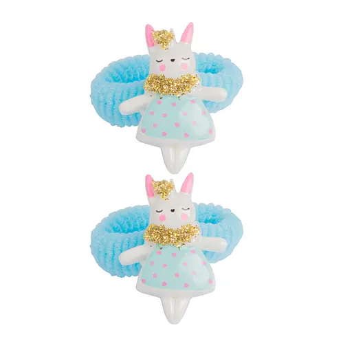 Зажим для волос Зайчата в голубом 4шт - фото 3