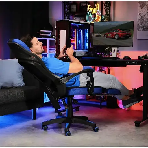 Геймерское кресло Di Volio Sporte синий - фото 8