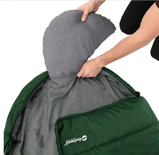 Спальный мешок Outwell Canella Supreme/-1°C Forest Green Left (230359) - фото 4