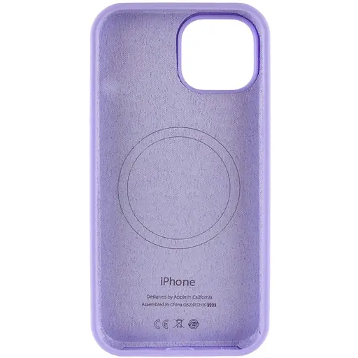 Чохол Epik Silicone Case Full Protective AA with MagSafe для Apple iPhone 15 Plus 6.7 Бузковий/Dasheen - фото 3