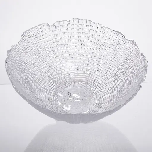 Салатница большая стеклянная прозрачная 1 литр, круглая салатница для салатов фруктов и десертов Yiwu 64486-49 - фото 5