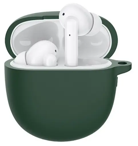 Чохол-накладка DK Silicone Candy Friendly з карабіном для Realme Buds Air 2 (011383) (green) - фото 3
