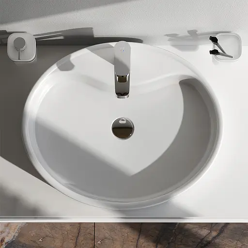 Умивальник Am.Pm Func 56 см білий MFAWCC20561WG, Білий - фото 4