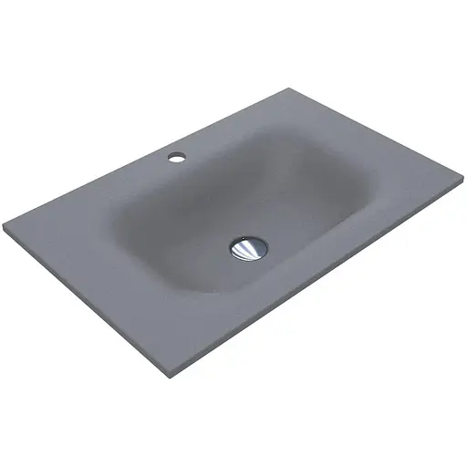 Умивальник Miraggio Jessel 700 mirastone gray 0001465, Сірий - фото 1