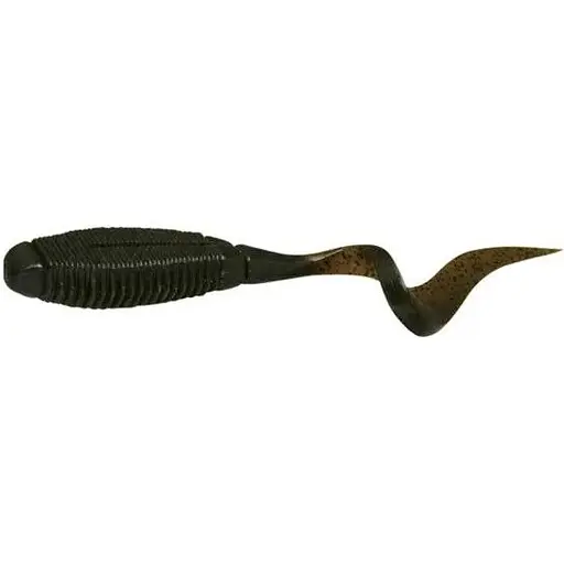 Силікон Jackall Rhythm Curly 5 5шт/уп Зелений/Коричневий (1013-1699.23.47)