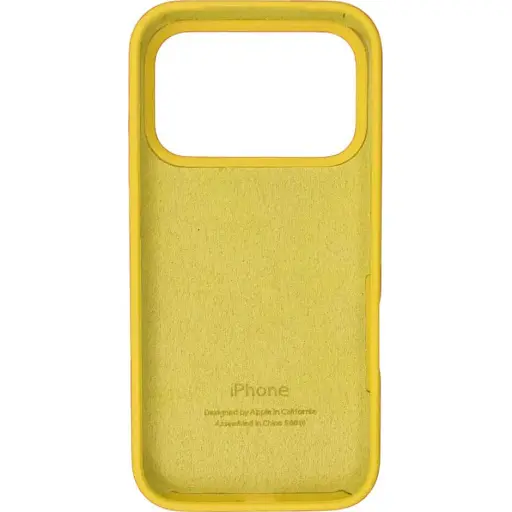 Чохол Silicone Case для Apple iPhone 17 Pro Max Sunny Yellow AA [145095] - фото 2