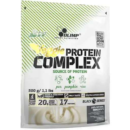 Протеин Olimp Veggie Protein Complex, 500 грамм - Без вкуса