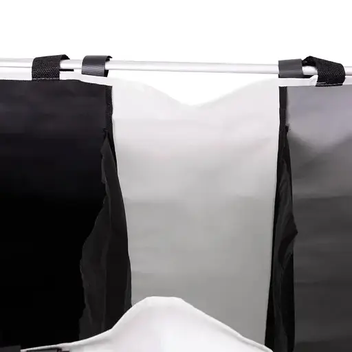 Кошик для білизни Yiwu HP-41-4 текстильний на 3 секції 65х40х58 см - фото 10