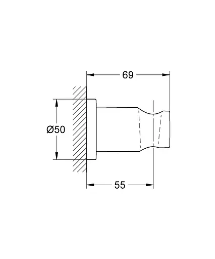 Держатель ручного душа Grohe Rainshower 22117KF0 Черный матовый - фото 4