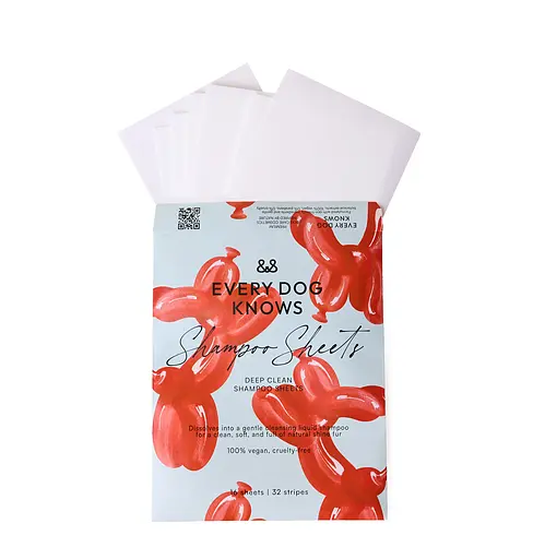 Листовий шампунь для глибокого очищення шерсті собак DEEP CLEAN SHAMPOO SHEETS - фото 1