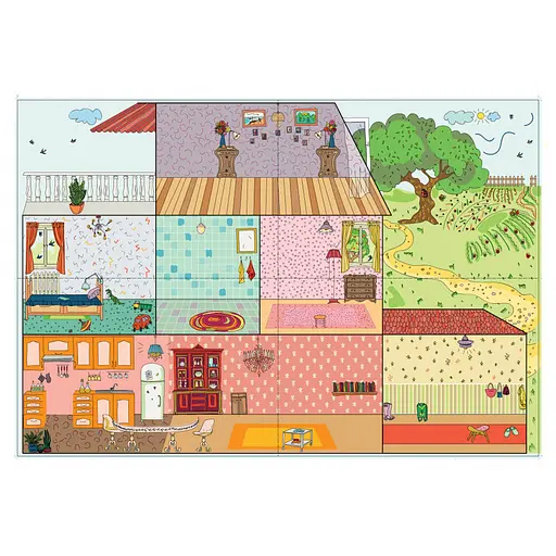 Игра с наклейками "Кукольный домик" УМНЯШКА (КП-003) KP-003 плакат 41х60 см - фото 2