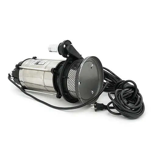 Занурювальний насос 550W 220V до 2 м³/год підйом до 13 м 25 мм нержавіюча сталь 375х195х200 мм 4,380 кг + перехідник - фото 2