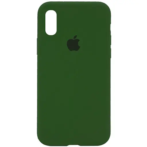 Чехол Silicone Case Full Protective AA для Apple iPhone XS Max 6.5 Зеленый/Dark Olive