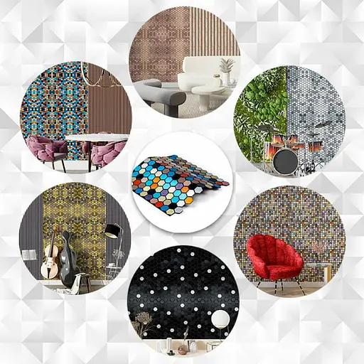 Самоклеюча алюмінієва плитка 300x300x3 мм Кольорова SW-00001932 - фото 6