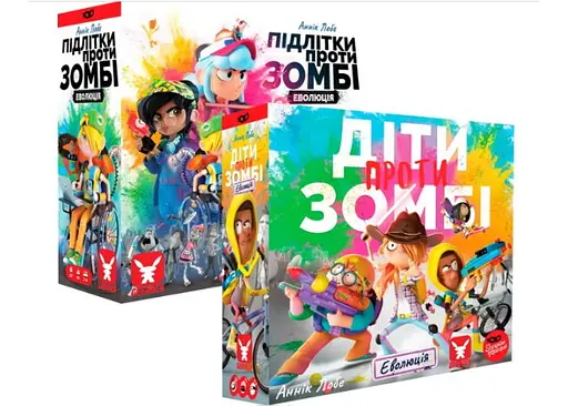 Настольная игра Geekach Games Дети против зомби + Подростки против зомби (укр.) (GKCH016ZKE+1)
