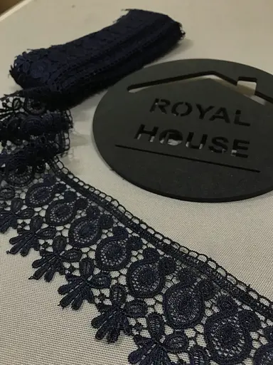 Мереживо Арфа синє - фото 1