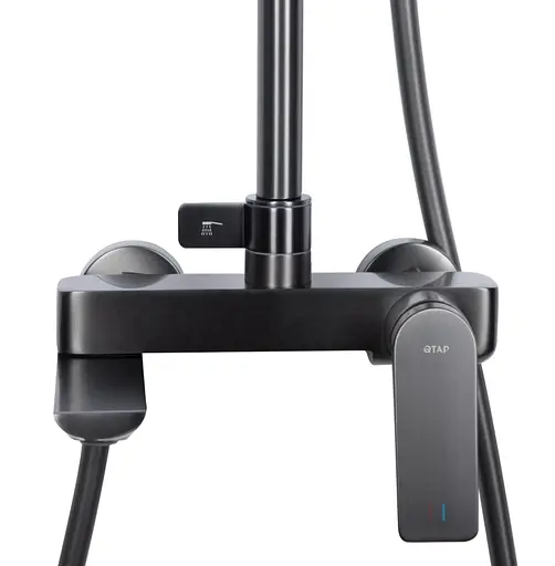 Душевая система универсальная Qtap Vlasta New Gunmetal Black PVD с изливом QTVLA111GMB45651 - фото 10