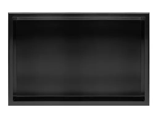 Встраиваемая полка Rea 30x60 black matt с ободком REA-05605, Черный матовый - фото 2