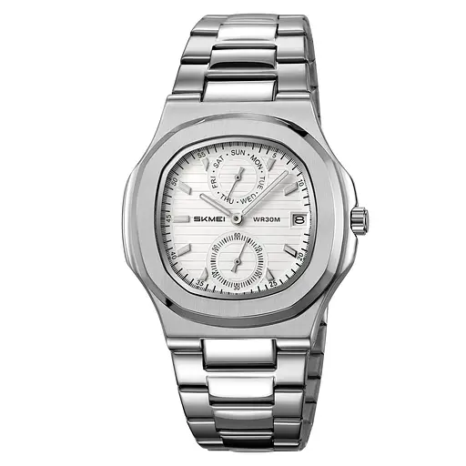 Наручний годинник чоловічий Skmei 2423 Silver Silver, 2423SISI (18371)