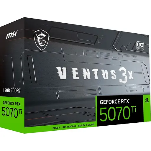 Видеокарта MSI GeForce RTX 5070 Ti 16G VENTUS 3X OC (G507T-16V3C) UA [129421] - фото 12