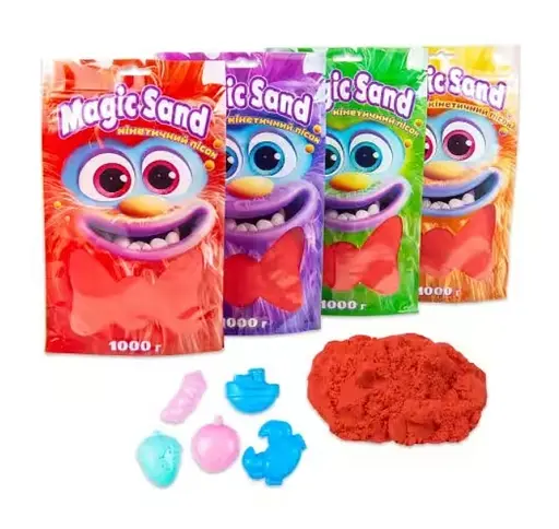 Кінетичний пісок Magic Sand, 39404-6, червоний, 1 кг - фото 2