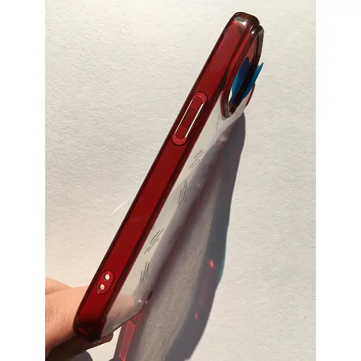 Протиударний прозорий чохол Spigen Ultra Hybrid  для iPhone 15 Red Crystal ACS06794 - фото 4