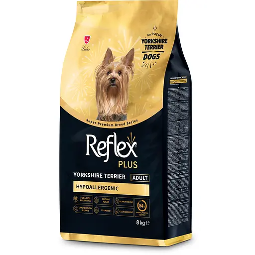 Повноцінний та збалансований сухий корм Reflex Plus Yorkshire Terrier Adult для собак породи йоркширський тер’єр 8 кг - фото 2
